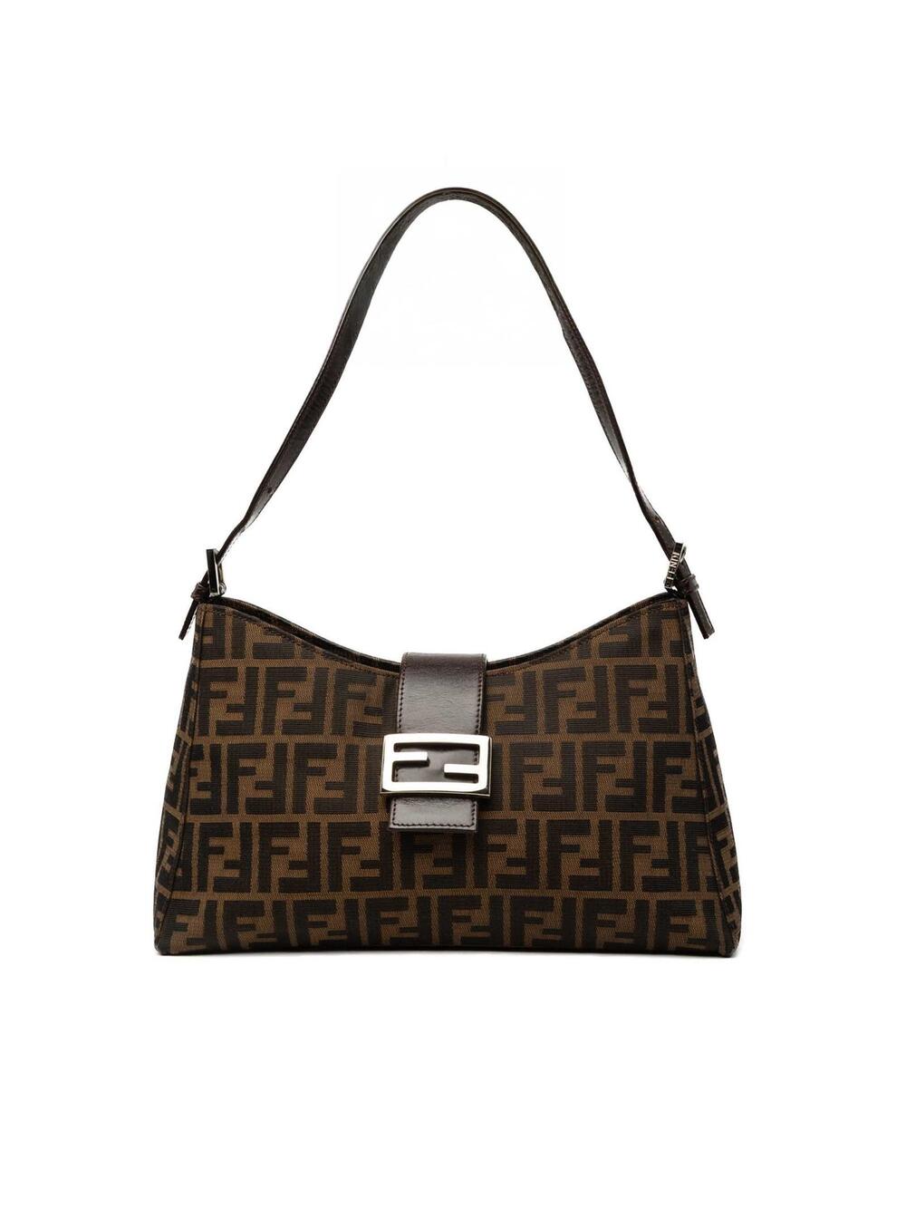 Fendi Zucca Canvas Shoulder Bag Pre- #351346F14B
